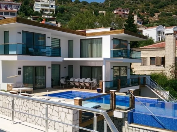 Seafront Duplex Villa on Kaş Peninsula with Private Sea Platform