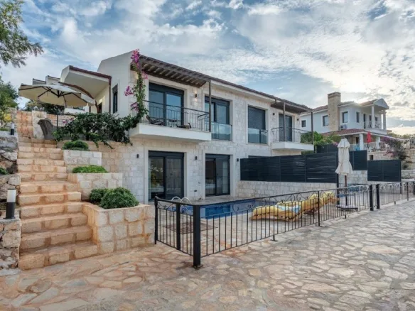 2+1 Sea View Villa for Sale in Kaş Çukurbağ Peninsula