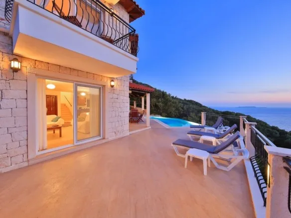 Panoramic Sea-View 4-Bedroom Villa for Sale │ Kaş Peninsula